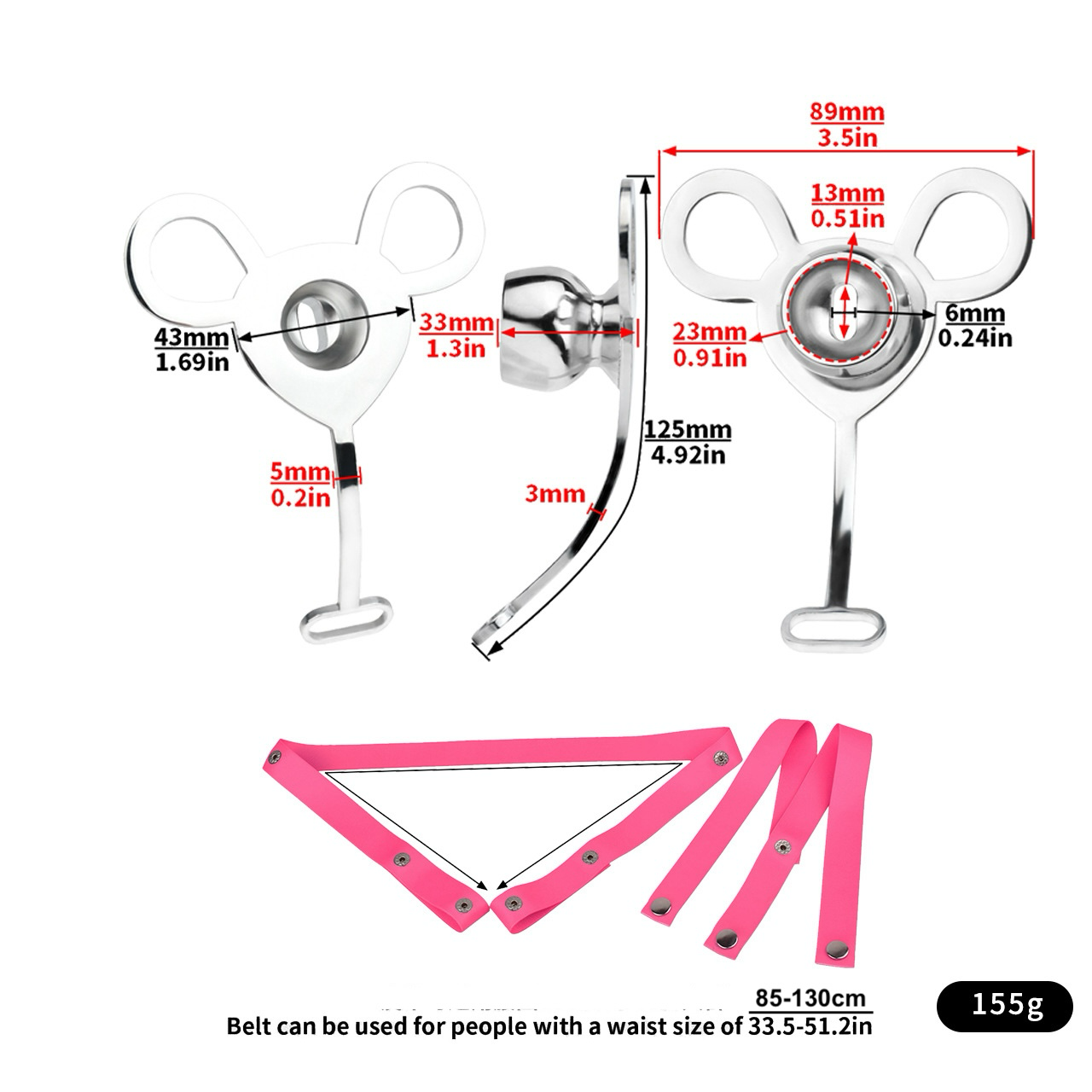 Mtf Inverted Device Sissy Chastity Cages - Shop the Pink Cute Chastity Devices for Sissies ...