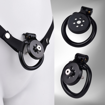 NEW Resin Flat Chastity Cage Belt with Metal Catheter-InvertedChastity