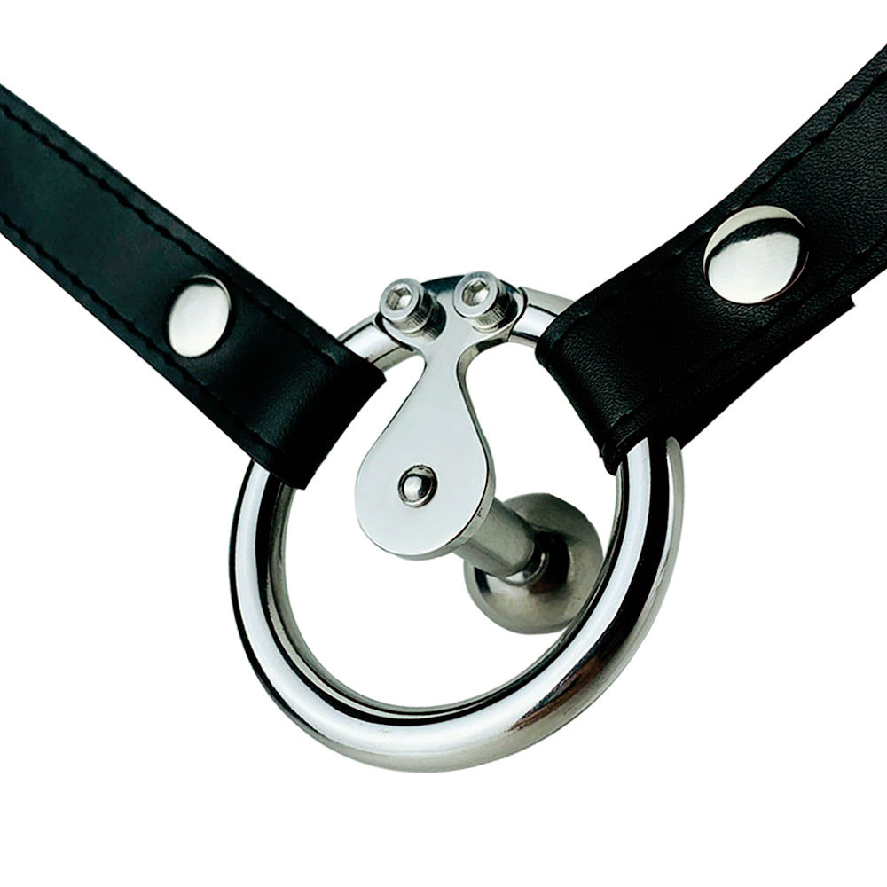 The Smallest Inverted Chastity Cage with PU Belt and Silicone Urethral ...