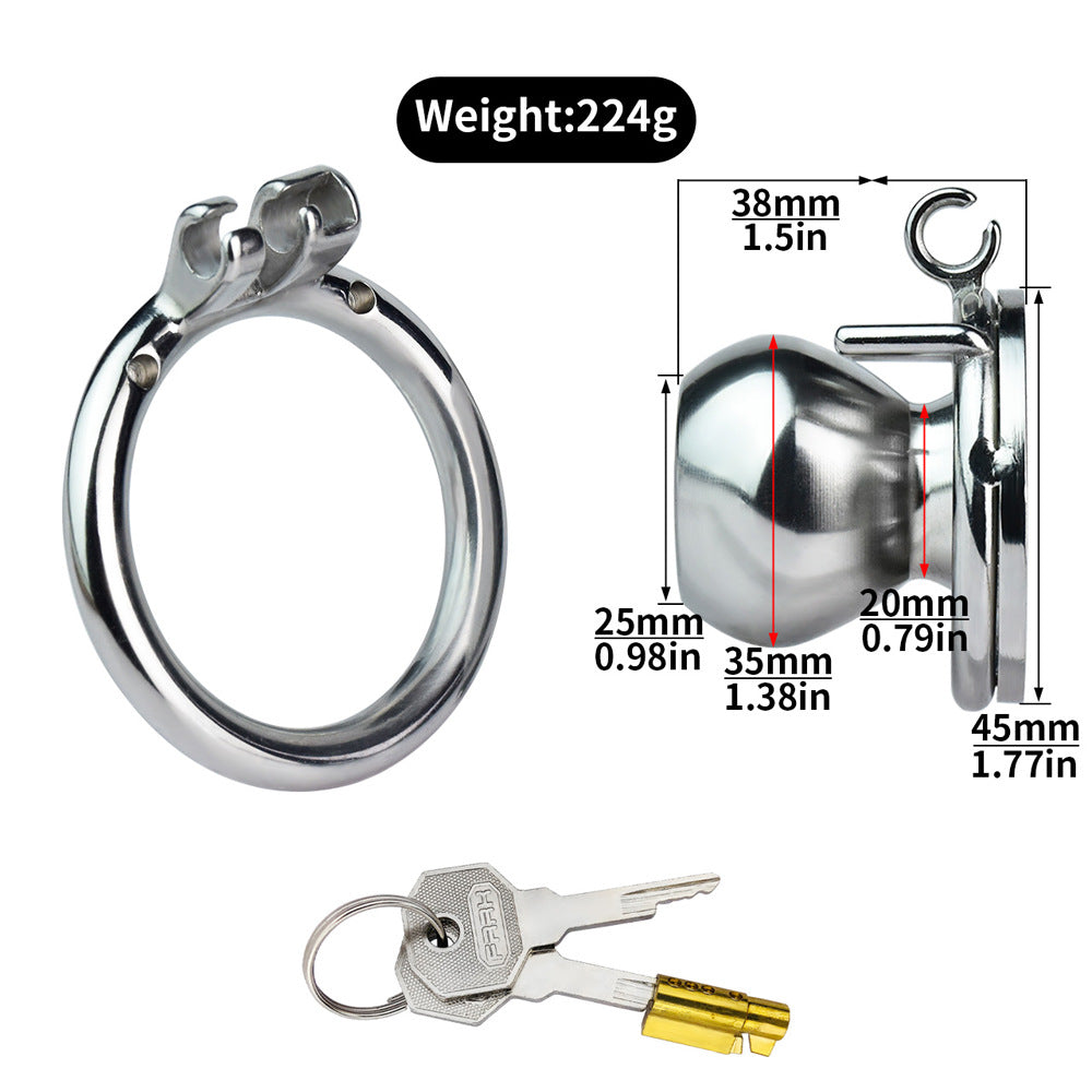 2024 NEW Butterfly Inverted Chastity Cage with Removable Soft Catheter Negative Cock Cage
