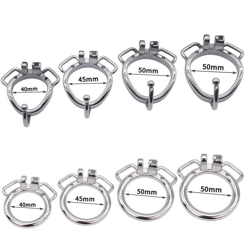 Negative Chastity Cage with Adjustable PU Strap Chastity Belt For Men with Inverted Cock Cage