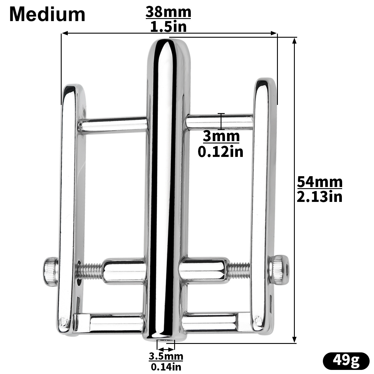 Double-Sided PA Lock Piercing Clamp – Painless Prince Albert Hole Puncher