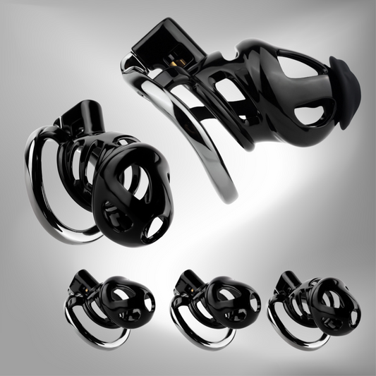 Resin & Aluminum Alloy Ventilated Cobra Chastity Cage