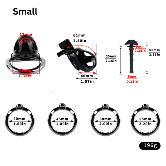 Resin & Aluminum Alloy Ventilated Cobra Chastity Cage