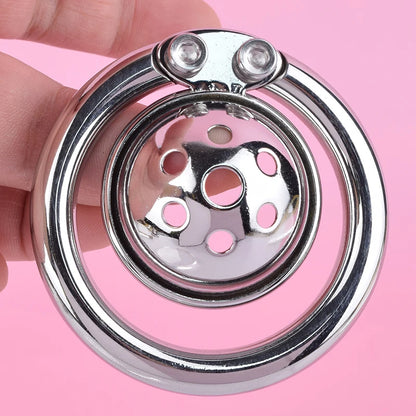 Male Urethral Sound Chastity Cage Hemisphere Femboy Penis Cage - InvertedChastity