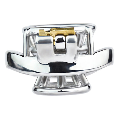 Metal Inverted Chastity Cage Stainless Steel Negative Chastity Device For Men - InvertedChastity