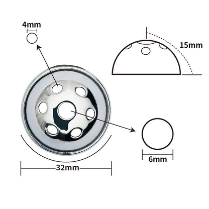 Male Urethral Sound Chastity Cage Hemisphere Femboy Penis Cage - InvertedChastity