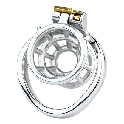 Metal Inverted Chastity Cage Stainless Steel Negative Chastity Device For Men - InvertedChastity