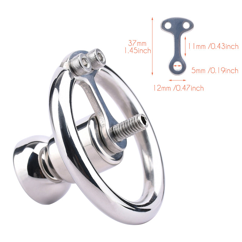 Inverted Negative Chastity Lock with Removable Dildo - InvertedChastity