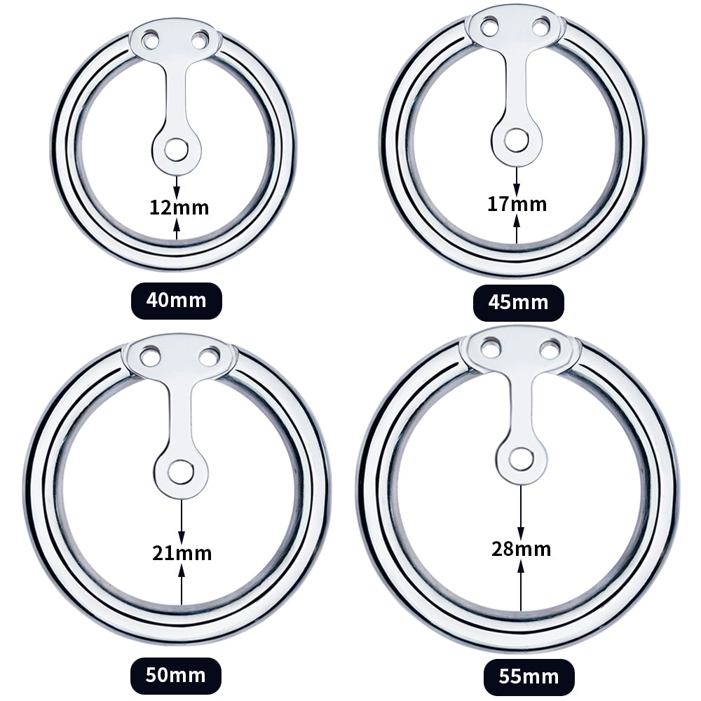 Inverted Chastity Cage with Silicone Urethral Catheter - InvertedChastity