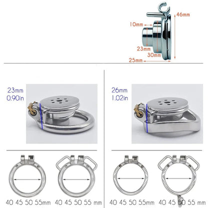 flat inverted chastity cage for men small penis chastity device