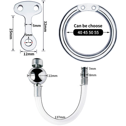 Inverted Chastity Cage with Stainless Steel Ball - InvertedChastity