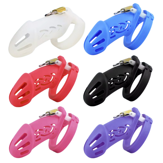 Soft Silicone Chastity Cage with Strap Comfortable Modern Cock Cages