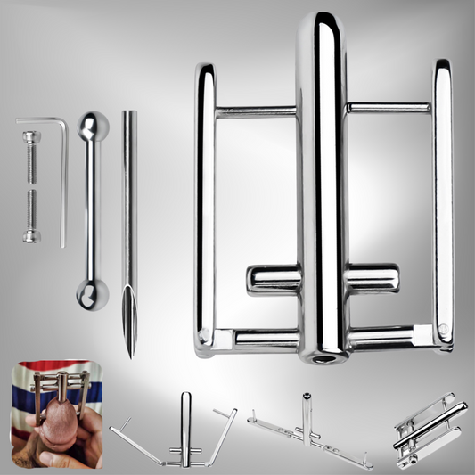 Double-Sided PA Lock Piercing Clamp – Painless Prince Albert Hole Puncher