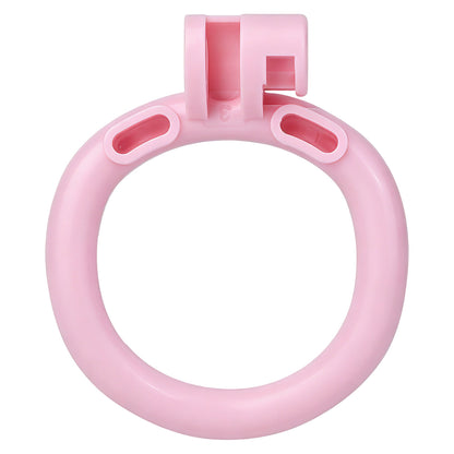 Fantasy Snake Chastity Cage - Light Pink & Blue Gradient Natural ABS Resin Cock Cage Penis Lock