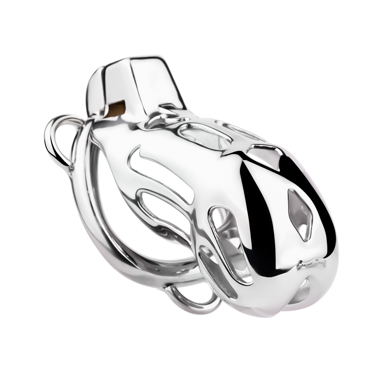 Breathable Metal Cobra Chastity Cage with Strap and Anal Plug male chastity device bdsm cock lock sex toy for men