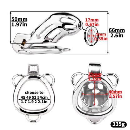 Breathable Metal Cobra Chastity Cage with Strap and Anal Plug male chastity device bdsm cock lock sex toy for men