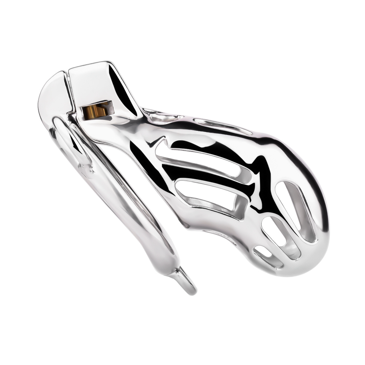 Breathable Metal Cobra Chastity Cage with Strap and Anal Plug male chastity device bdsm cock lock sex toy for men