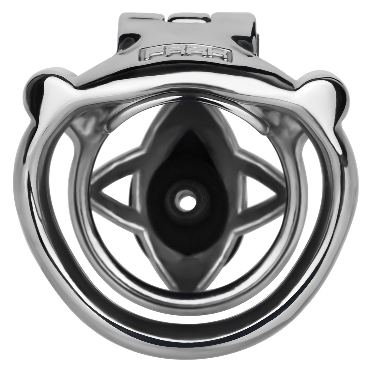 Micro Metal Chastity Cage with Easy-Pee Hole and Silicone Pussy Catheter