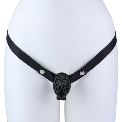 Lightweight Nest Glans Chastity Lock Black Pink Resin Cock Cage for Men and Sissy