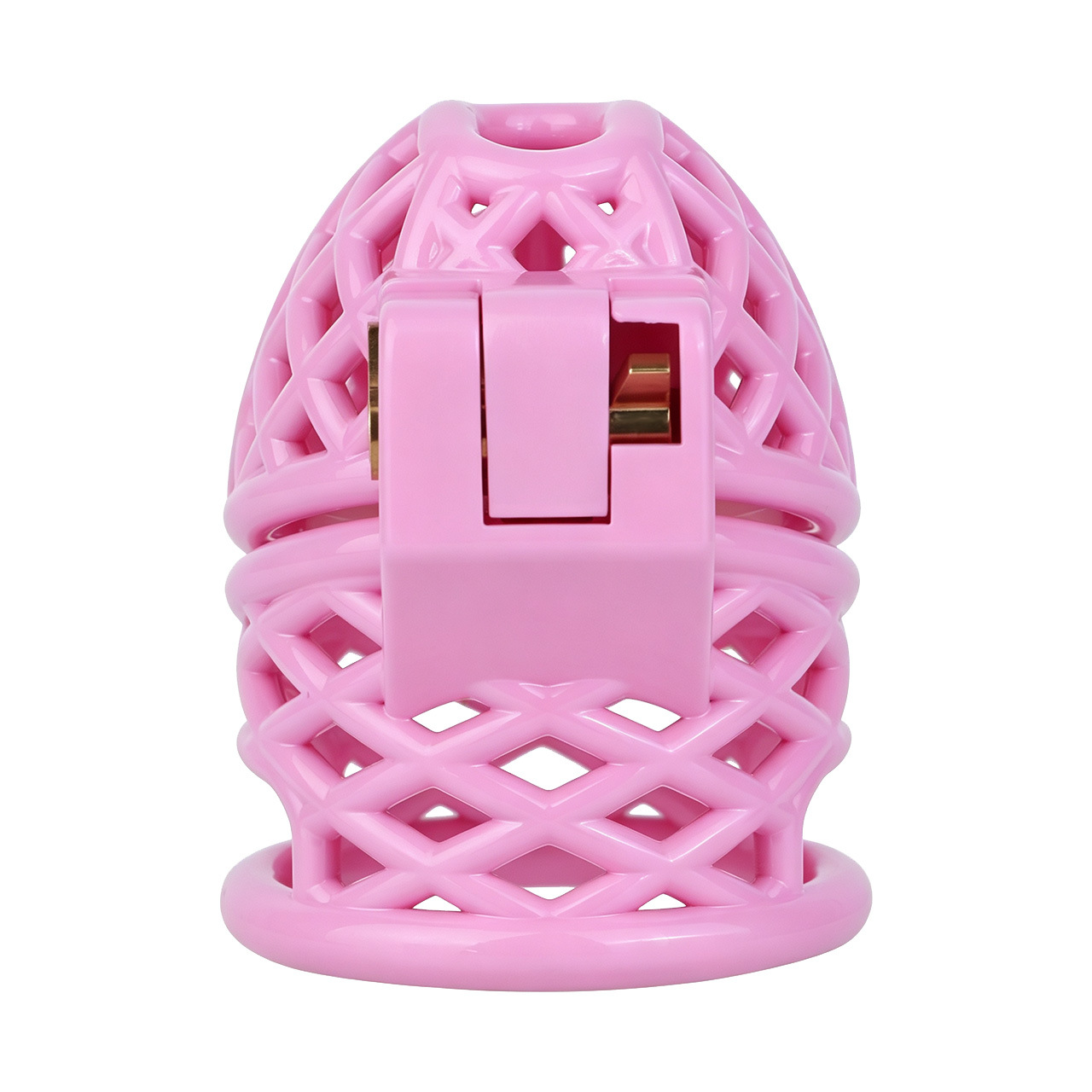 Lightweight Nest Glans Chastity Lock Black Pink Resin Cock Cage for Men and Sissy