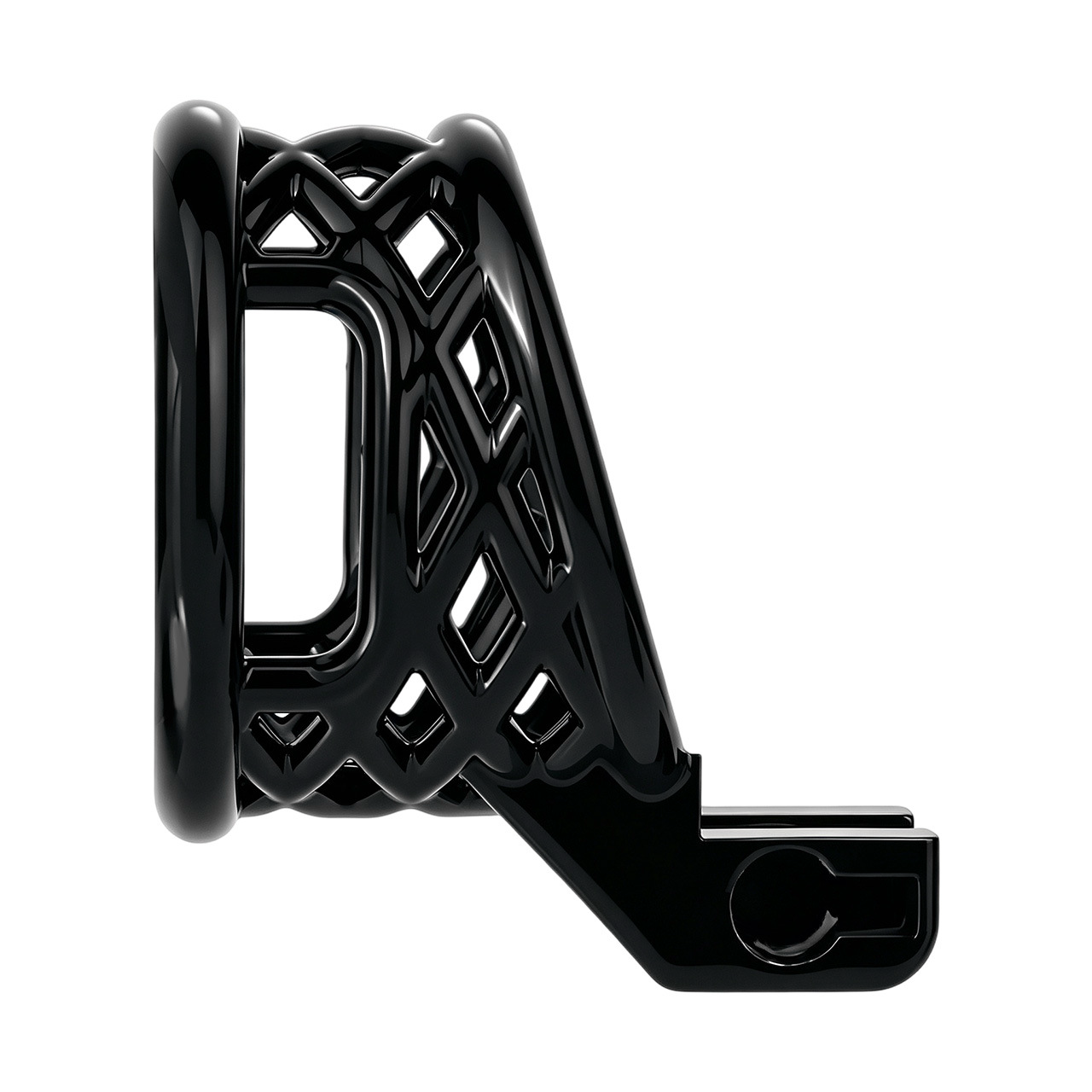 Lightweight Nest Glans Chastity Lock Black Pink Resin Cock Cage for Men and Sissy
