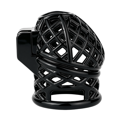 Lightweight Nest Glans Chastity Lock Black Pink Resin Cock Cage for Men and Sissy