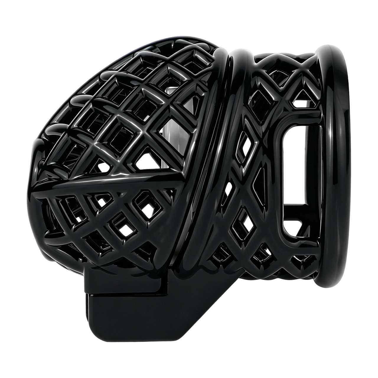 Lightweight Nest Glans Chastity Lock Black Pink Resin Cock Cage for Men and Sissy