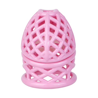 Lightweight Nest Glans Chastity Lock Black Pink Resin Cock Cage for Men and Sissy