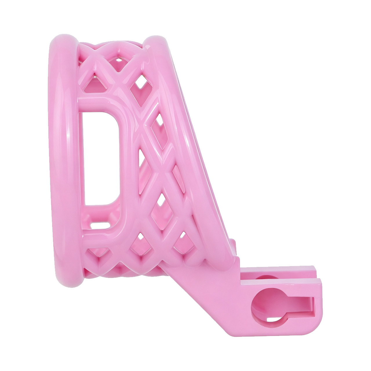 Lightweight Nest Glans Chastity Lock Black Pink Resin Cock Cage for Men and Sissy