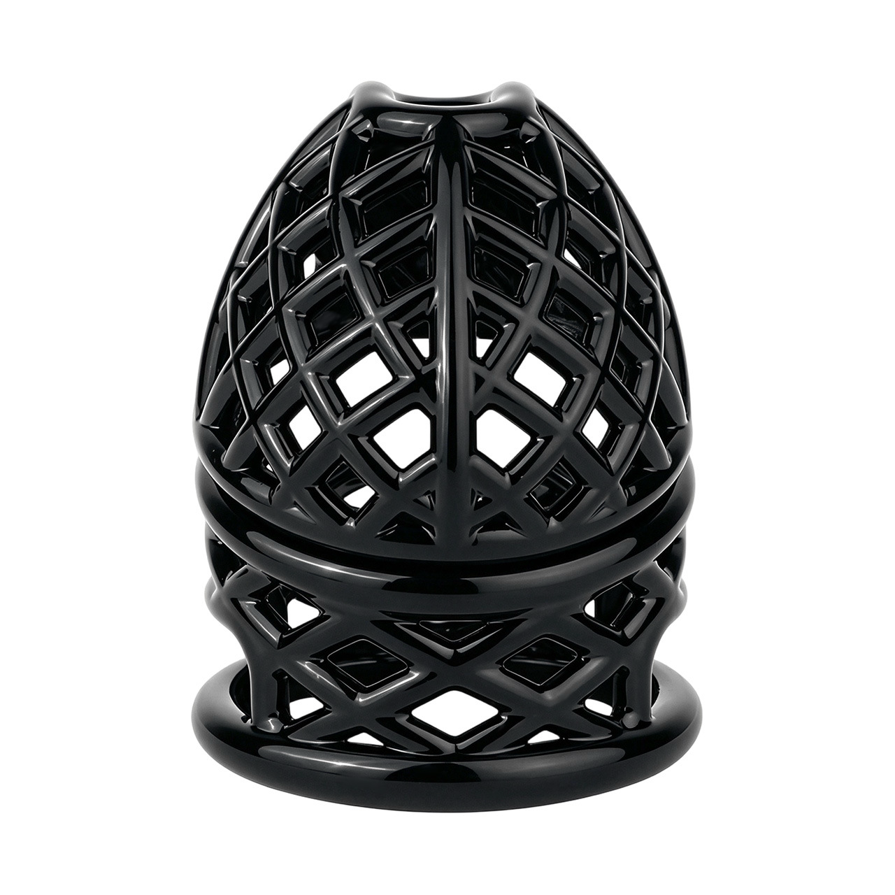Lightweight Nest Glans Chastity Lock Black Pink Resin Cock Cage for Men and Sissy
