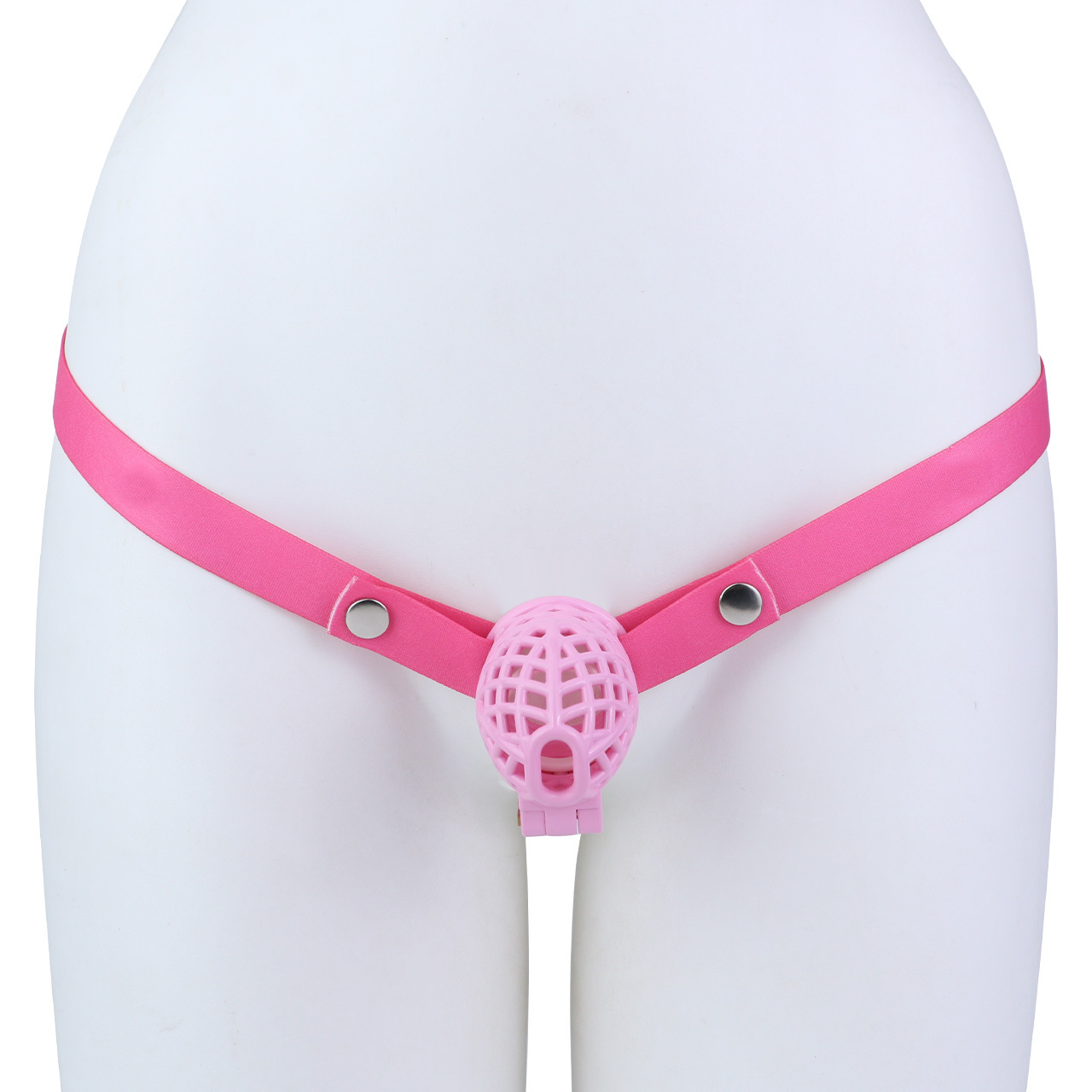 Lightweight Nest Glans Chastity Lock Black Pink Resin Cock Cage for Men and Sissy
