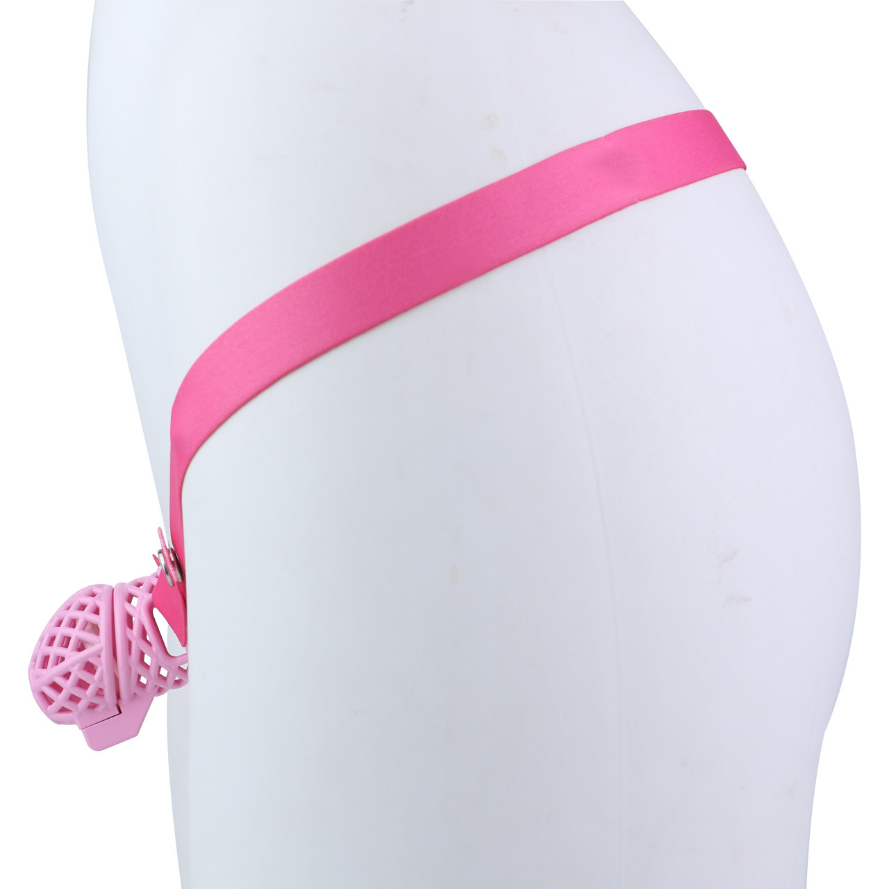 Lightweight Nest Glans Chastity Lock Black Pink Resin Cock Cage for Men and Sissy