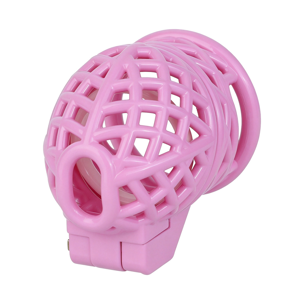 Lightweight Nest Glans Chastity Lock Black Pink Resin Cock Cage for Men and Sissy