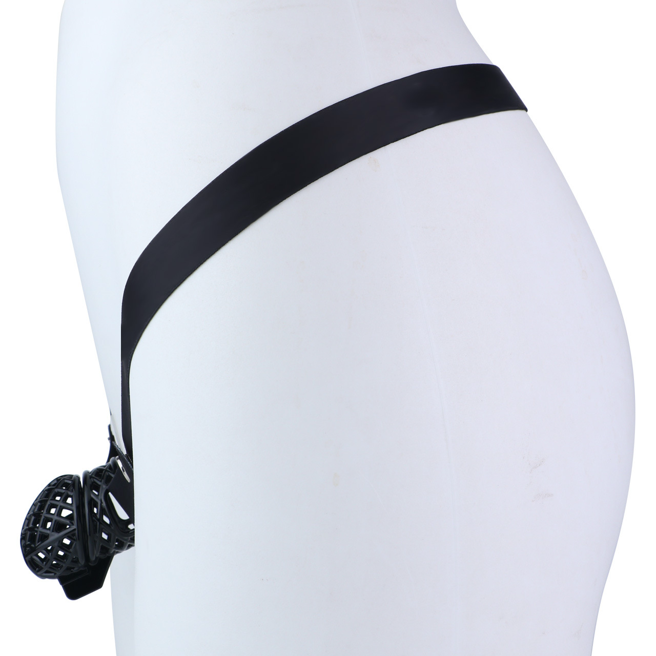 Lightweight Nest Glans Chastity Lock Black Pink Resin Cock Cage for Men and Sissy