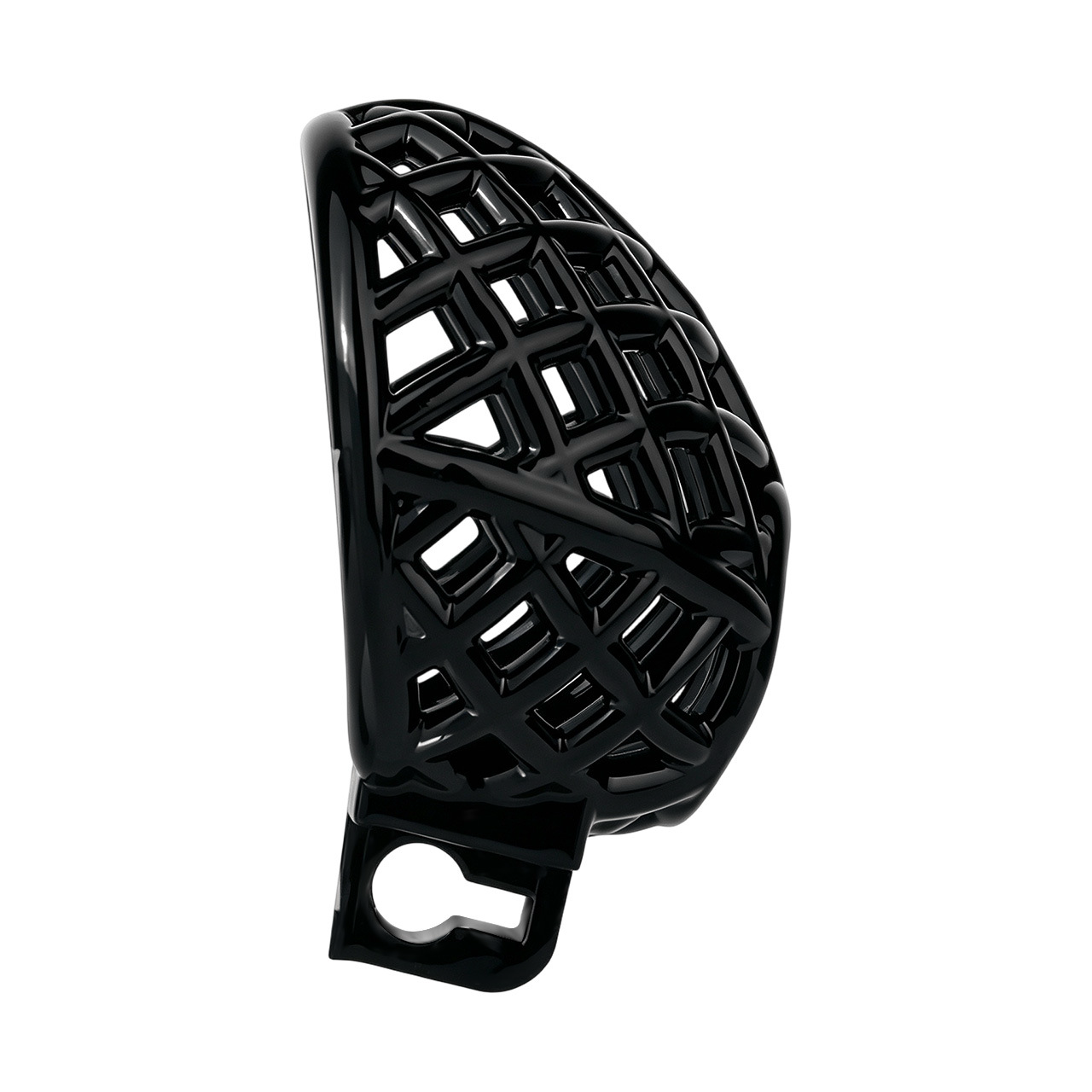 Lightweight Nest Glans Chastity Lock Black Pink Resin Cock Cage for Men and Sissy