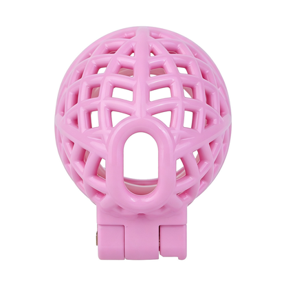 Lightweight Nest Glans Chastity Lock Black Pink Resin Cock Cage for Men and Sissy