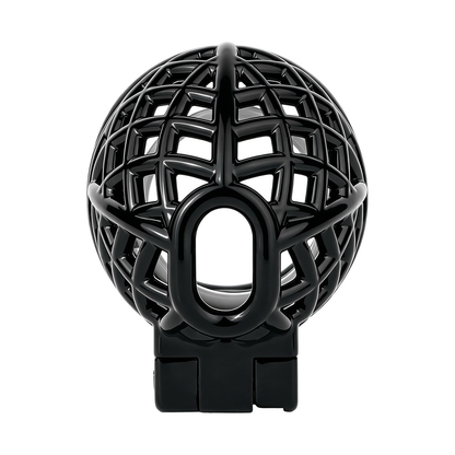 Lightweight Nest Glans Chastity Lock Black Pink Resin Cock Cage for Men and Sissy