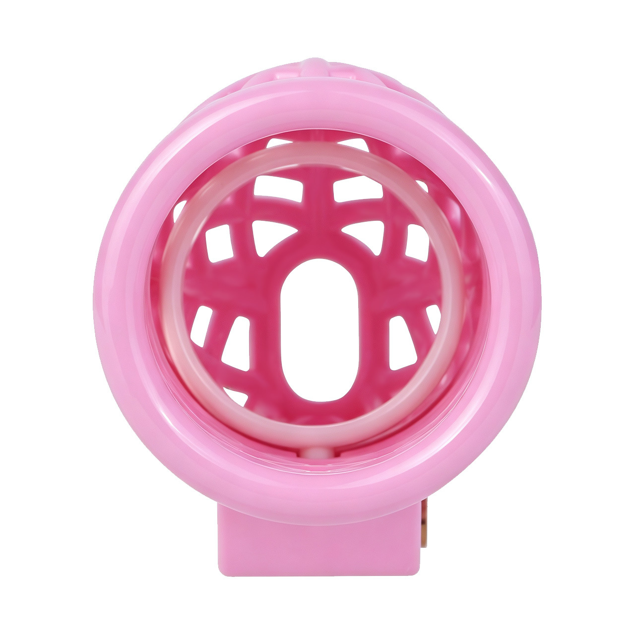 Lightweight Nest Glans Chastity Lock Black Pink Resin Cock Cage for Men and Sissy