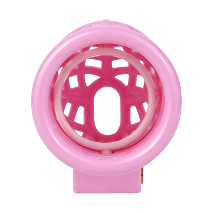 Lightweight Nest Glans Chastity Lock Black Pink Resin Cock Cage for Men and Sissy