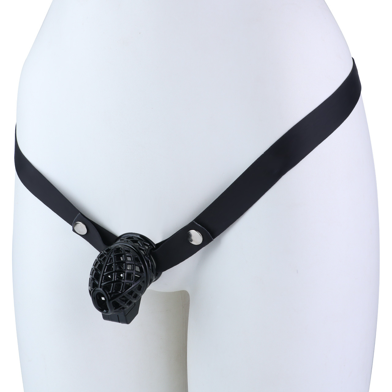 Lightweight Nest Glans Chastity Lock Black Pink Resin Cock Cage for Men and Sissy