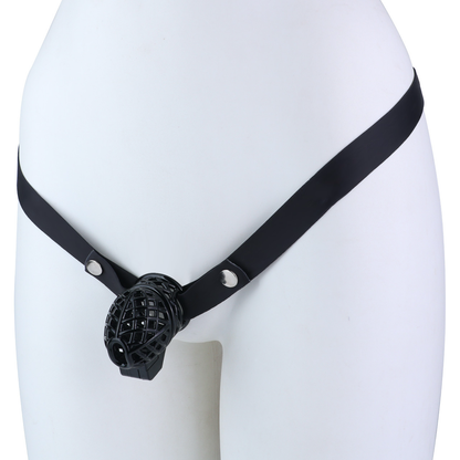 Lightweight Nest Glans Chastity Lock Black Pink Resin Cock Cage for Men and Sissy