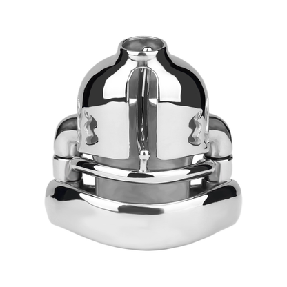 Metal Cobra PA Chastity Cage with PU Strap Prince Albert Penis Piercing BDSM Cock Cage