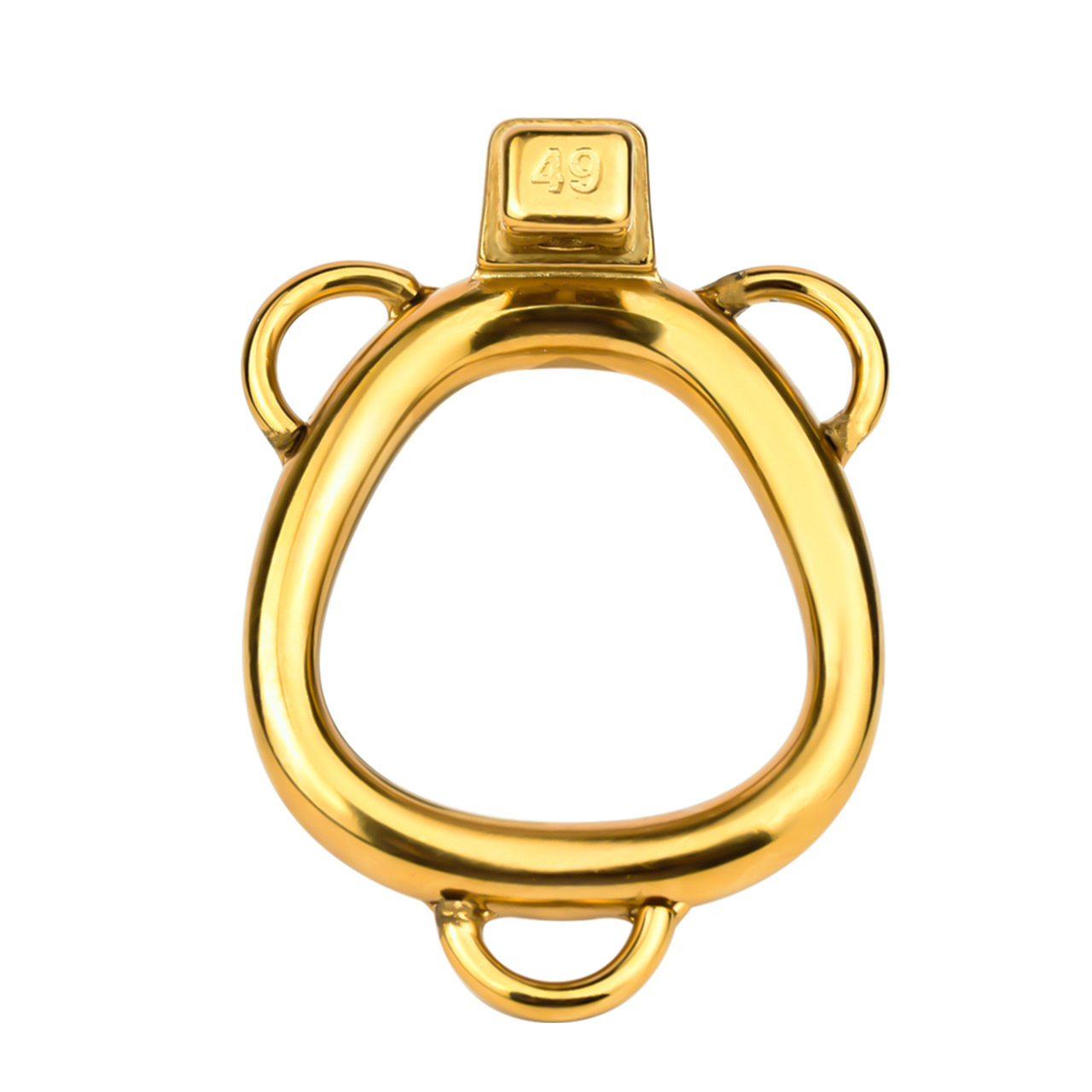 Golden Penis Base Cock Ring for Chastity Device