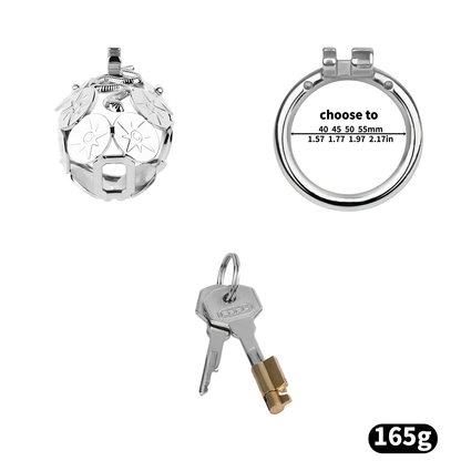 Stainless Steel Snake Shield Modern Chastity Cage Locking Male Cock Cage