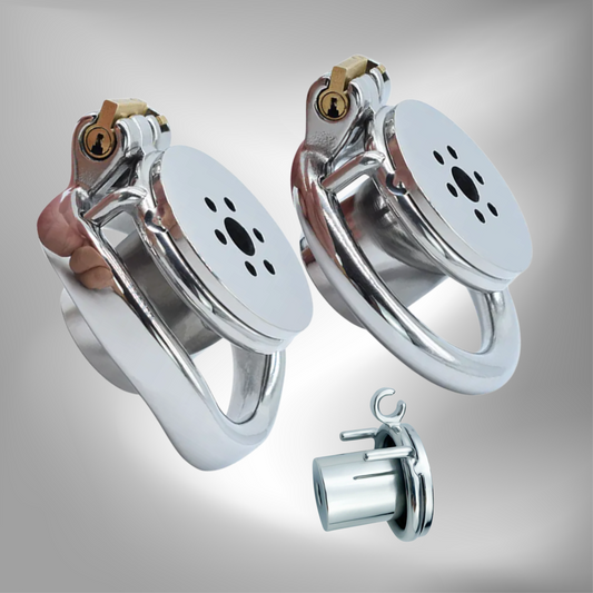 metal inverted chastity cage small negative cock cage for men and sissy