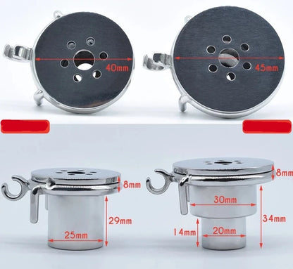 metal inverted chastity cage small negative cock cage with metal catheter tube for men and sissy