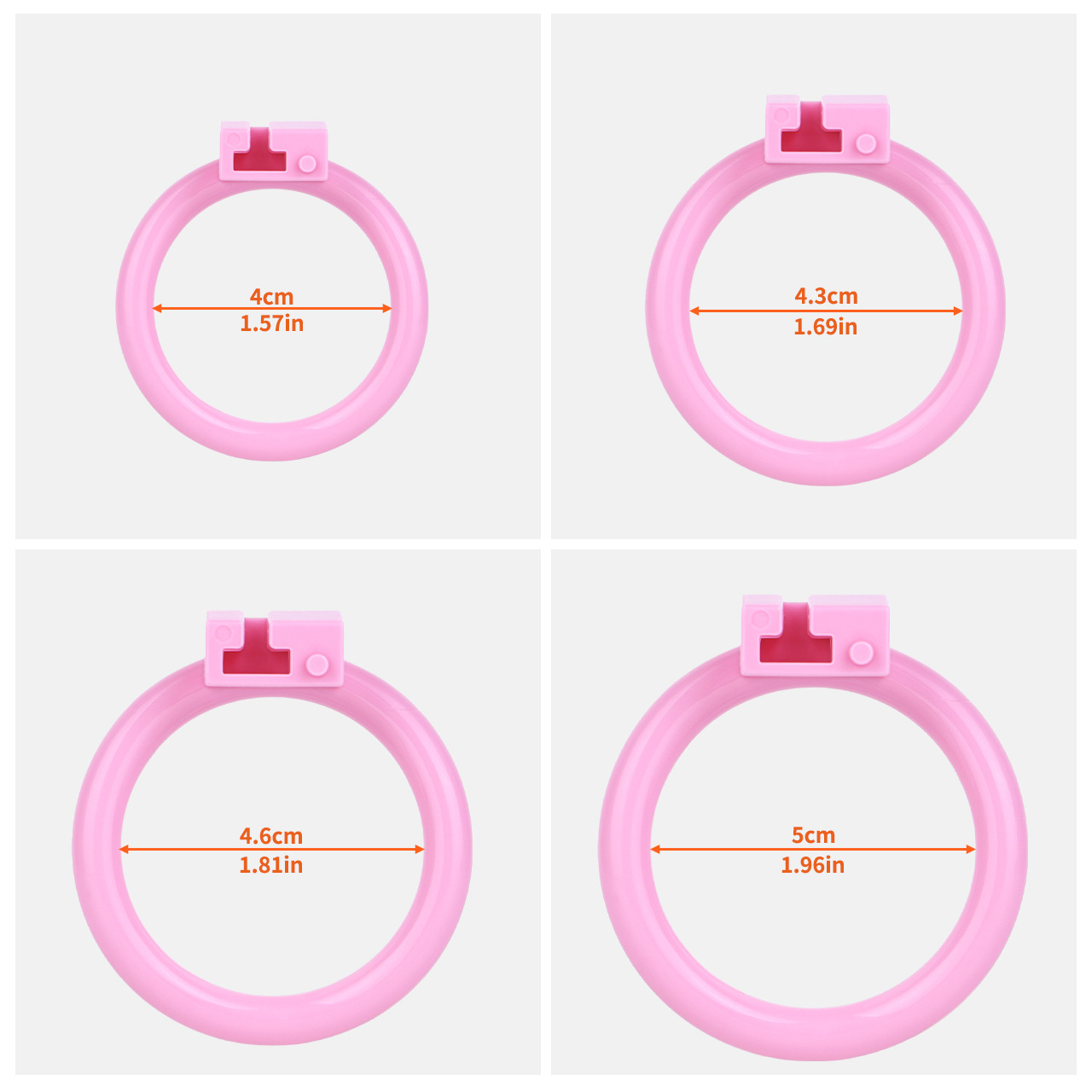 Ultra-Light Hard Resin Inverted Chastity Cage for Men and Sissy Negative Cock Cage