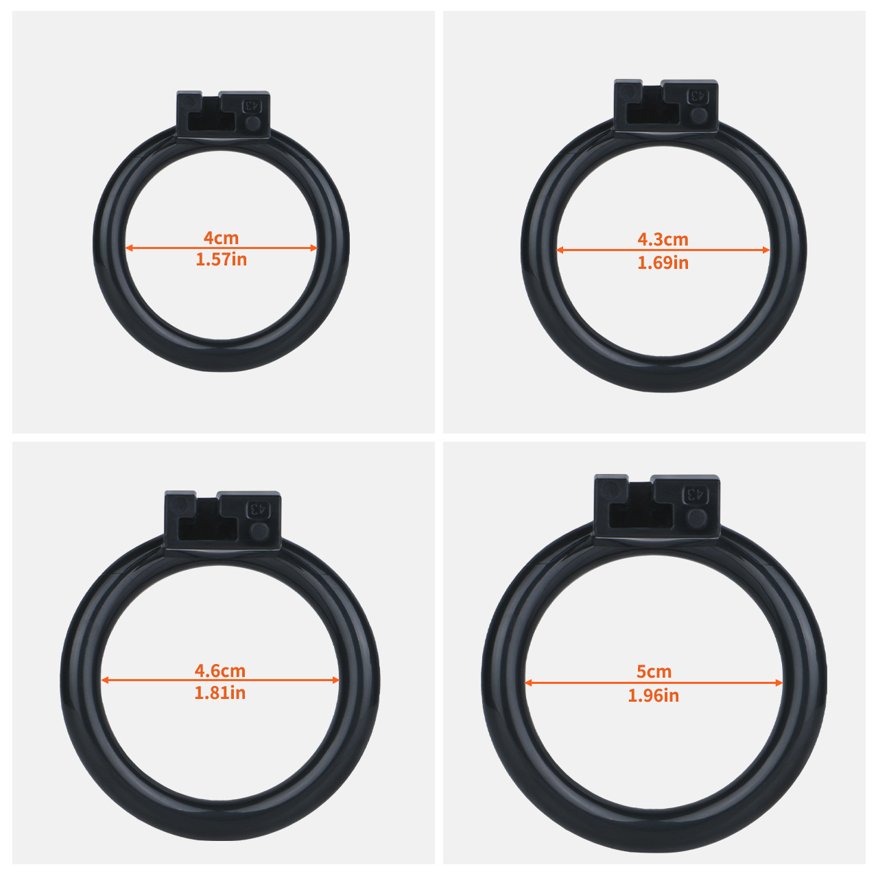 Ultra-Light Hard Resin Inverted Chastity Cage for Men and Sissy Negative Cock Cage