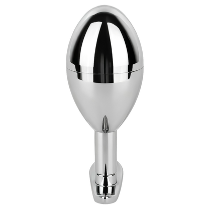 304 Stainless Steel Anal Plug Keyholder with Cooling & Warming Chamber